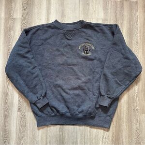 VINTAGE 90s Ducks Unlimited Oversized Textured Knit Sweatshirt Large